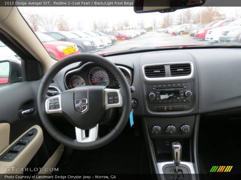 Redline 2-Coat Pearl / Black/Light Frost Beige 2013 Dodge Avenger SXT