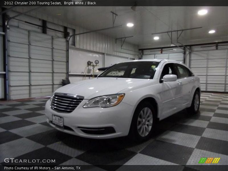 Bright White / Black 2012 Chrysler 200 Touring Sedan
