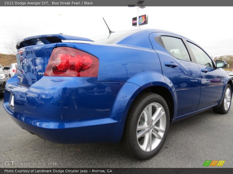 Blue Streak Pearl / Black 2013 Dodge Avenger SXT
