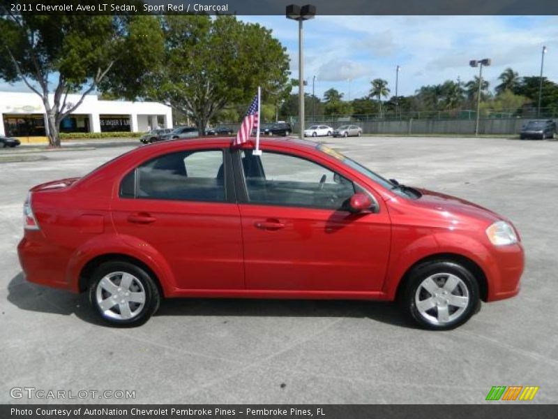 Sport Red / Charcoal 2011 Chevrolet Aveo LT Sedan
