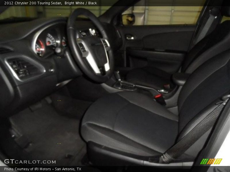 Bright White / Black 2012 Chrysler 200 Touring Sedan