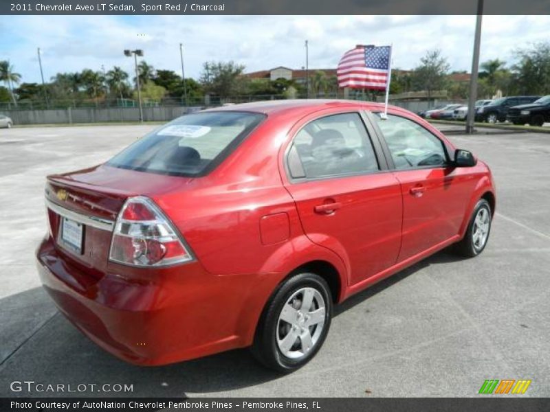 Sport Red / Charcoal 2011 Chevrolet Aveo LT Sedan