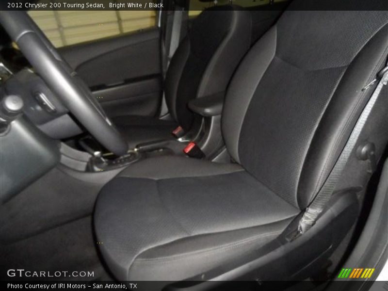 Bright White / Black 2012 Chrysler 200 Touring Sedan
