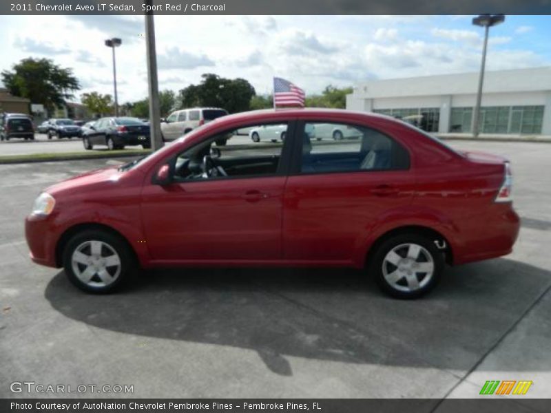 Sport Red / Charcoal 2011 Chevrolet Aveo LT Sedan