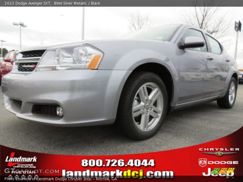 Billet Silver Metallic / Black 2013 Dodge Avenger SXT