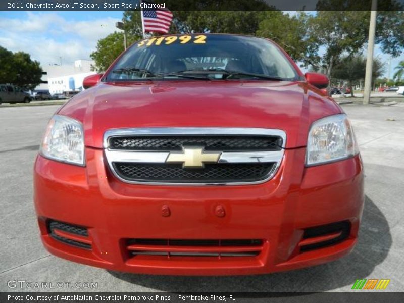 Sport Red / Charcoal 2011 Chevrolet Aveo LT Sedan