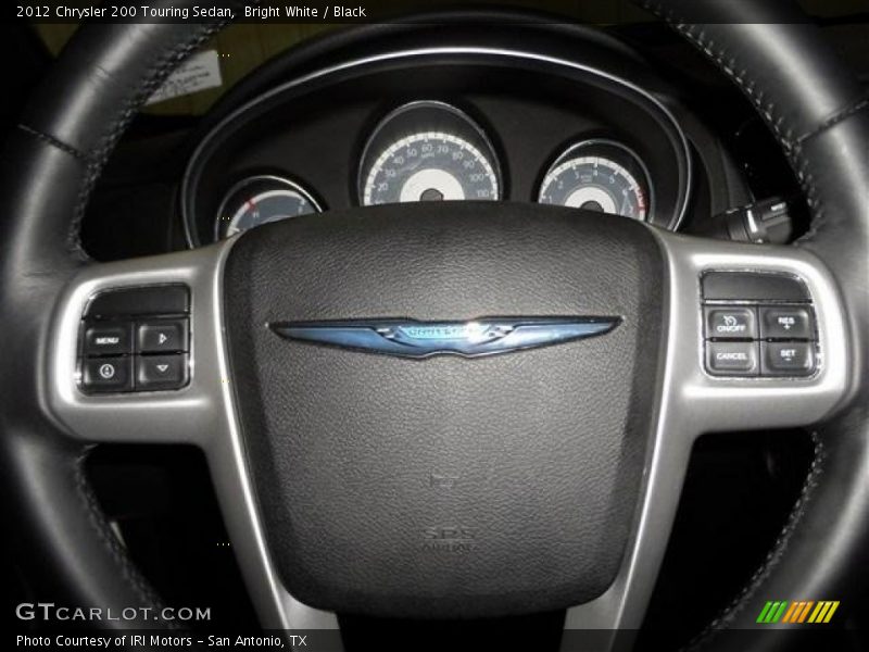 Bright White / Black 2012 Chrysler 200 Touring Sedan