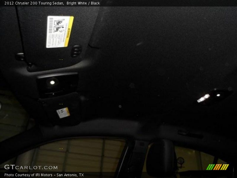 Bright White / Black 2012 Chrysler 200 Touring Sedan