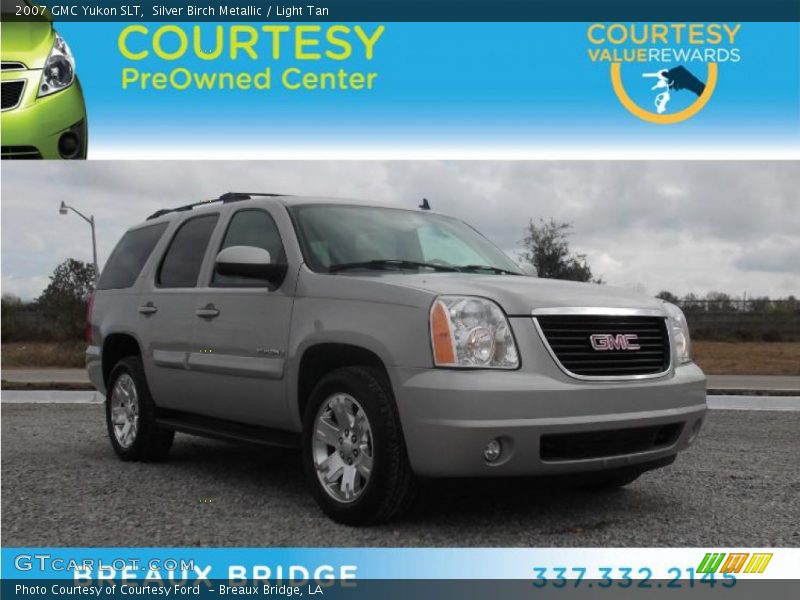 Silver Birch Metallic / Light Tan 2007 GMC Yukon SLT