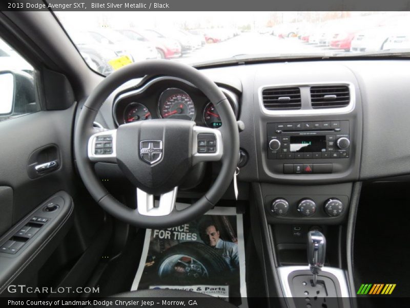 Billet Silver Metallic / Black 2013 Dodge Avenger SXT