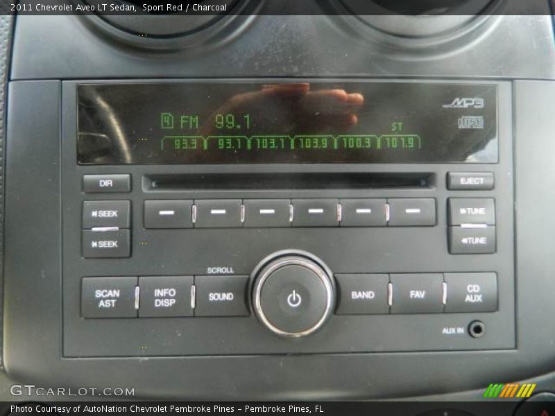 Sport Red / Charcoal 2011 Chevrolet Aveo LT Sedan