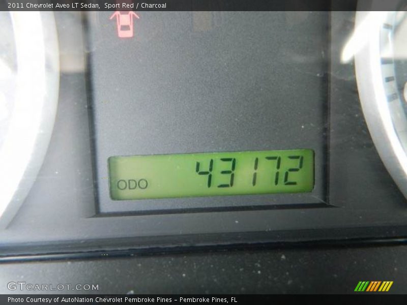 Sport Red / Charcoal 2011 Chevrolet Aveo LT Sedan