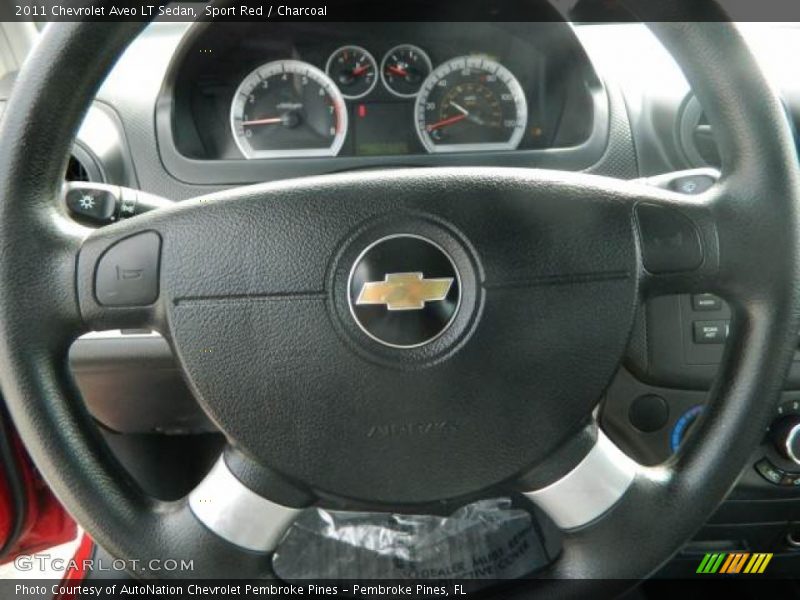 Sport Red / Charcoal 2011 Chevrolet Aveo LT Sedan
