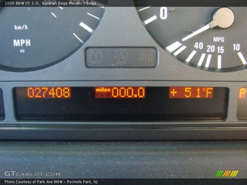 Kalahari Beige Metallic / Beige 2006 BMW X5 3.0i