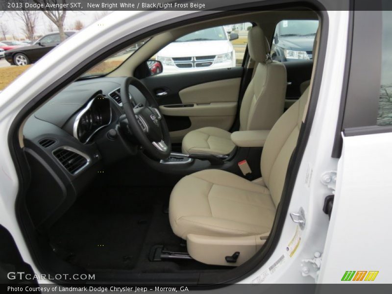 New Bright White / Black/Light Frost Beige 2013 Dodge Avenger SXT