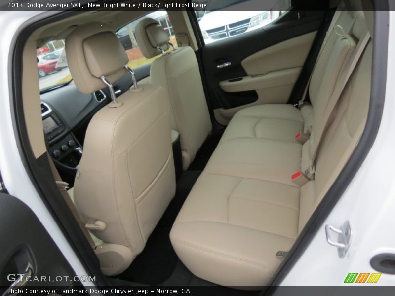 New Bright White / Black/Light Frost Beige 2013 Dodge Avenger SXT