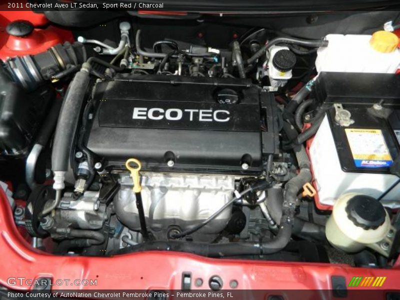 Sport Red / Charcoal 2011 Chevrolet Aveo LT Sedan