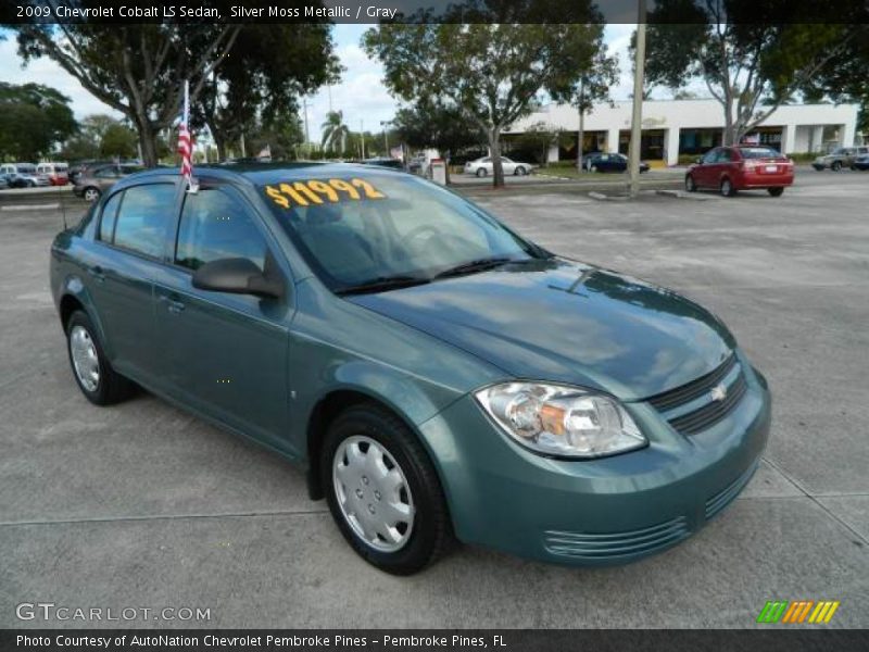 Silver Moss Metallic / Gray 2009 Chevrolet Cobalt LS Sedan