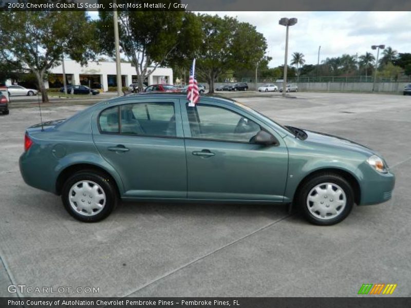 Silver Moss Metallic / Gray 2009 Chevrolet Cobalt LS Sedan