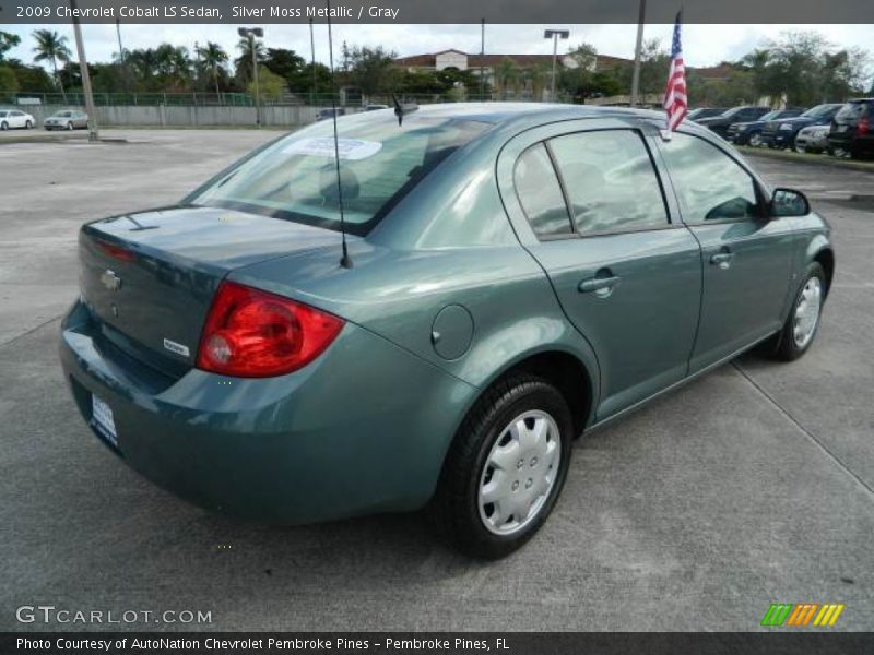 Silver Moss Metallic / Gray 2009 Chevrolet Cobalt LS Sedan
