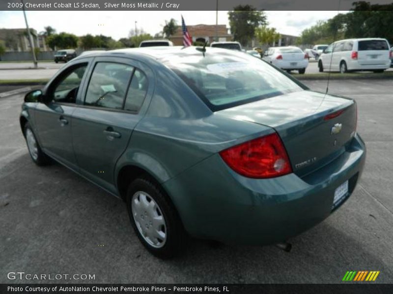 Silver Moss Metallic / Gray 2009 Chevrolet Cobalt LS Sedan