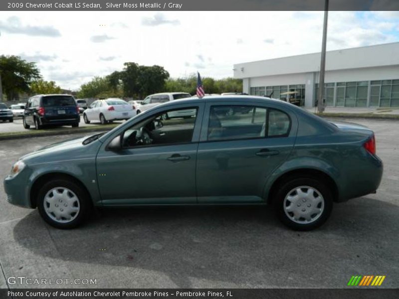 Silver Moss Metallic / Gray 2009 Chevrolet Cobalt LS Sedan