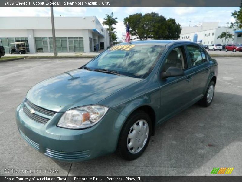 Silver Moss Metallic / Gray 2009 Chevrolet Cobalt LS Sedan