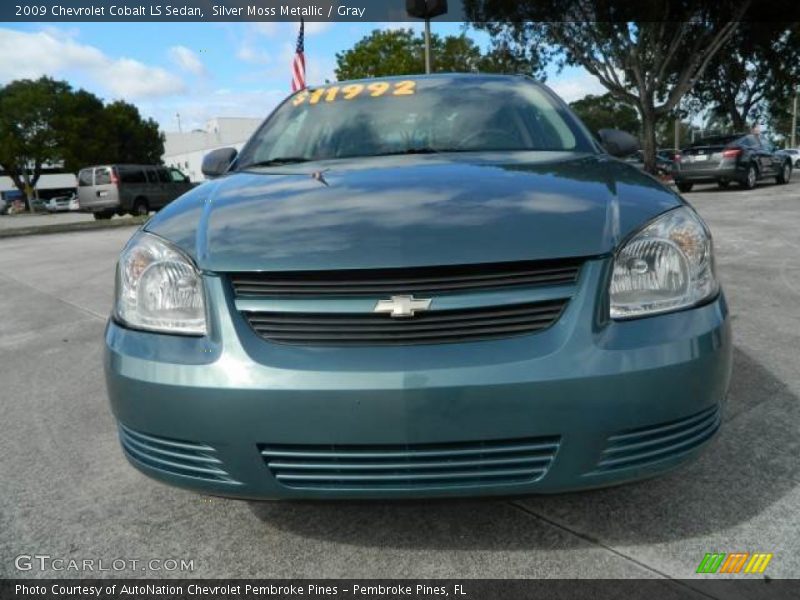 Silver Moss Metallic / Gray 2009 Chevrolet Cobalt LS Sedan