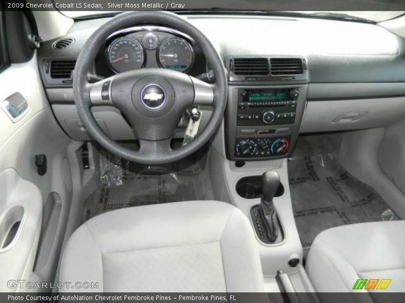 Silver Moss Metallic / Gray 2009 Chevrolet Cobalt LS Sedan