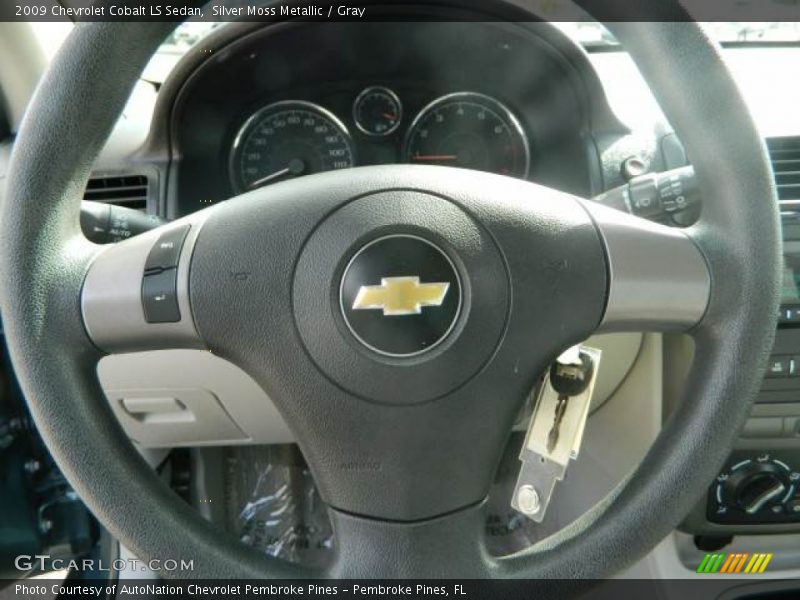 Silver Moss Metallic / Gray 2009 Chevrolet Cobalt LS Sedan