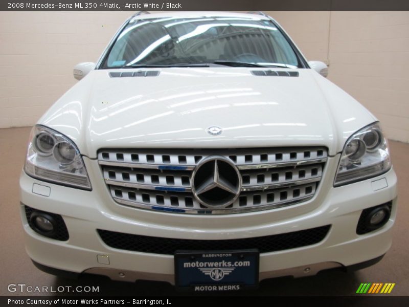 Arctic White / Black 2008 Mercedes-Benz ML 350 4Matic