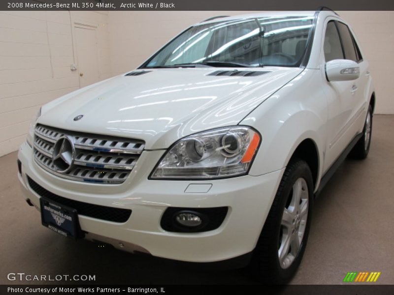 Arctic White / Black 2008 Mercedes-Benz ML 350 4Matic