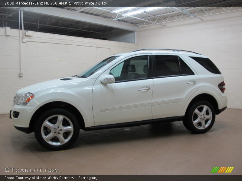 Arctic White / Black 2008 Mercedes-Benz ML 350 4Matic