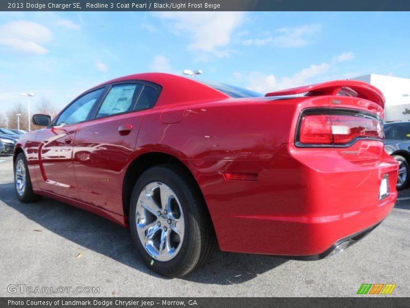 Redline 3 Coat Pearl / Black/Light Frost Beige 2013 Dodge Charger SE