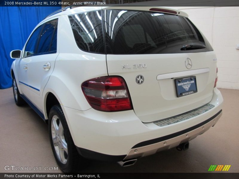Arctic White / Black 2008 Mercedes-Benz ML 350 4Matic