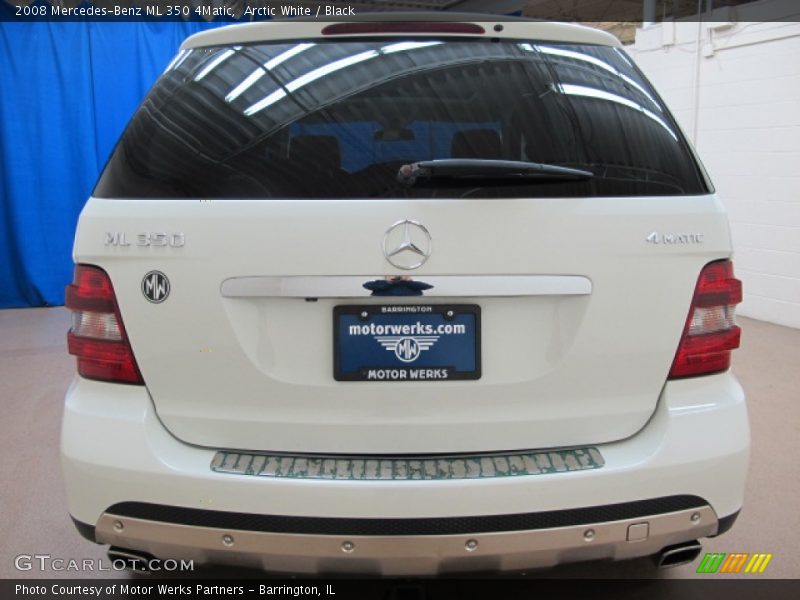 Arctic White / Black 2008 Mercedes-Benz ML 350 4Matic