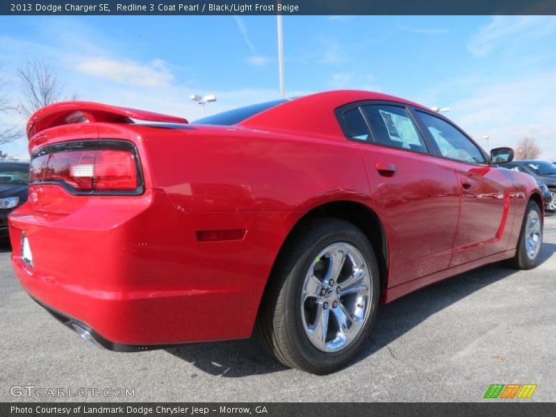 Redline 3 Coat Pearl / Black/Light Frost Beige 2013 Dodge Charger SE