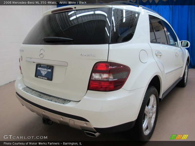 Arctic White / Black 2008 Mercedes-Benz ML 350 4Matic