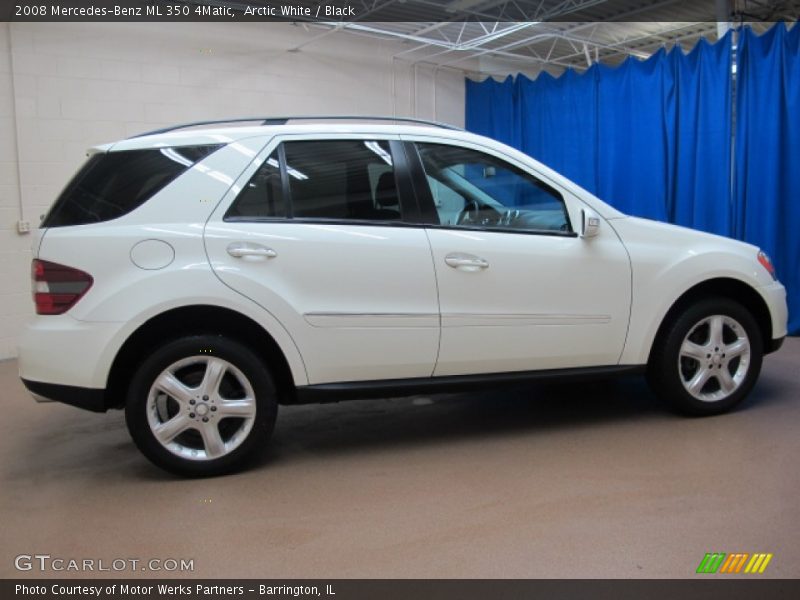 Arctic White / Black 2008 Mercedes-Benz ML 350 4Matic