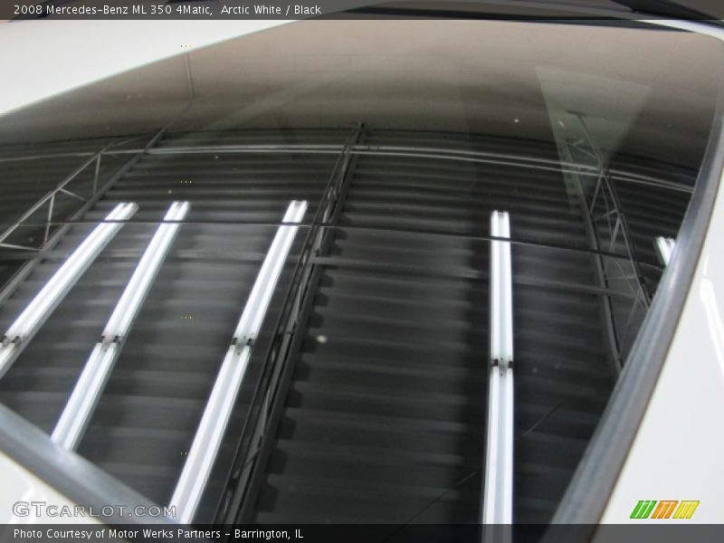 Arctic White / Black 2008 Mercedes-Benz ML 350 4Matic