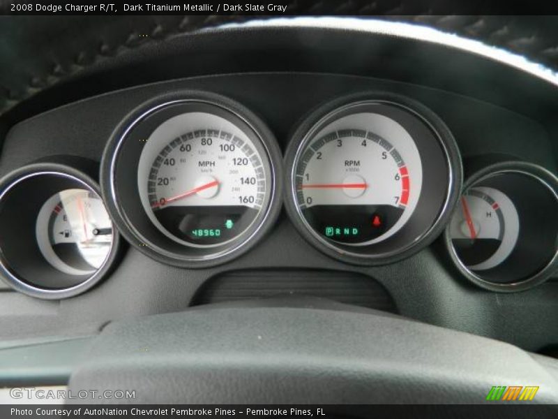 Dark Titanium Metallic / Dark Slate Gray 2008 Dodge Charger R/T