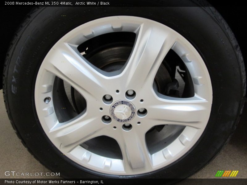 Arctic White / Black 2008 Mercedes-Benz ML 350 4Matic