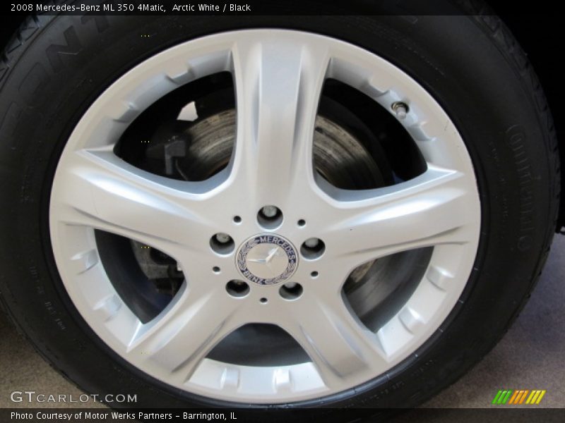 Arctic White / Black 2008 Mercedes-Benz ML 350 4Matic