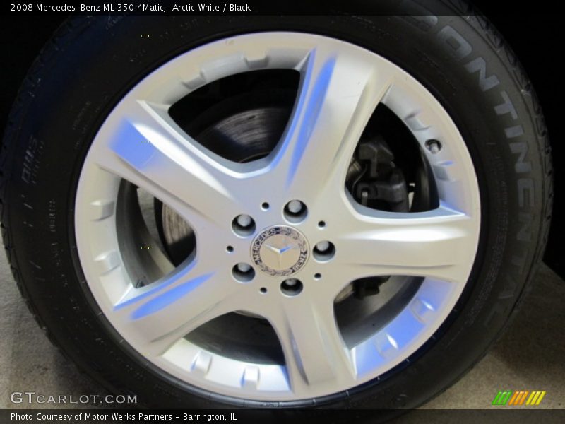 Arctic White / Black 2008 Mercedes-Benz ML 350 4Matic