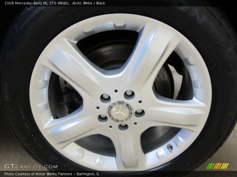 Arctic White / Black 2008 Mercedes-Benz ML 350 4Matic