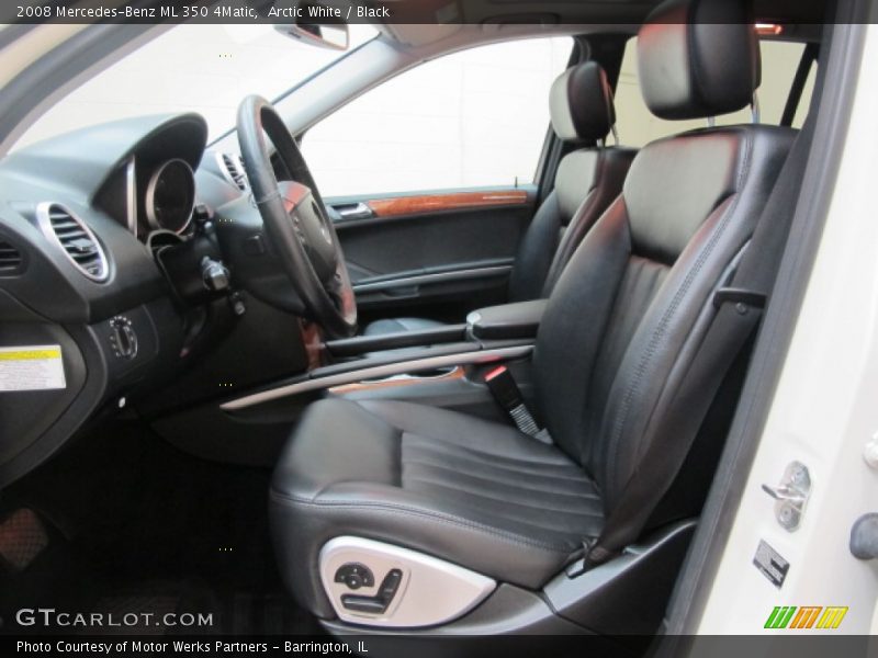Arctic White / Black 2008 Mercedes-Benz ML 350 4Matic