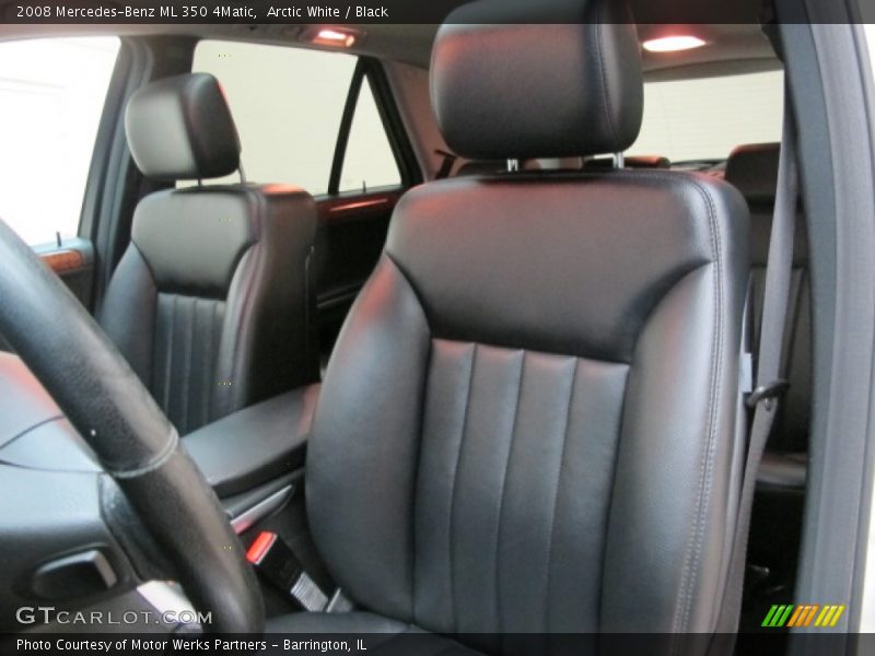 Arctic White / Black 2008 Mercedes-Benz ML 350 4Matic
