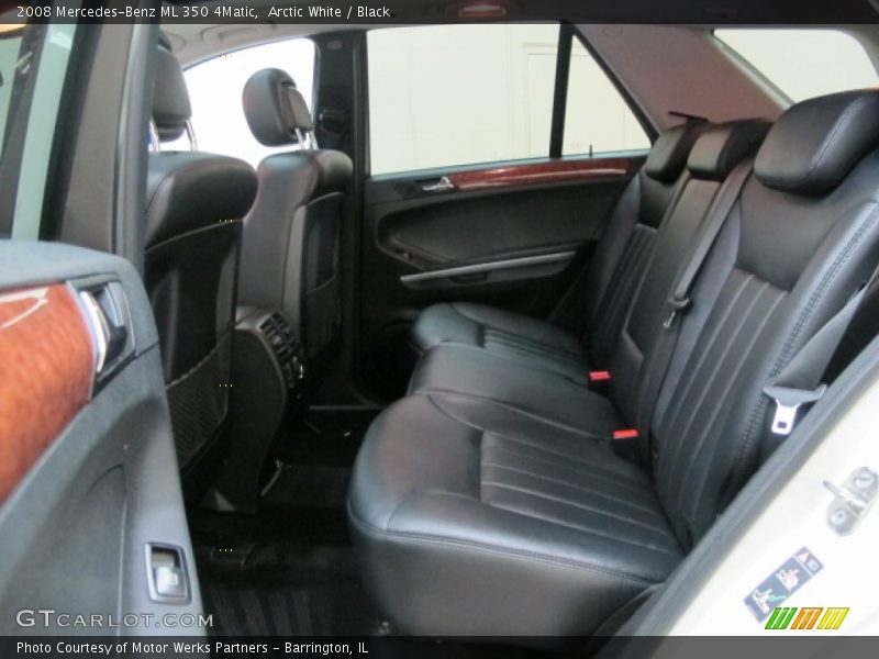 Arctic White / Black 2008 Mercedes-Benz ML 350 4Matic