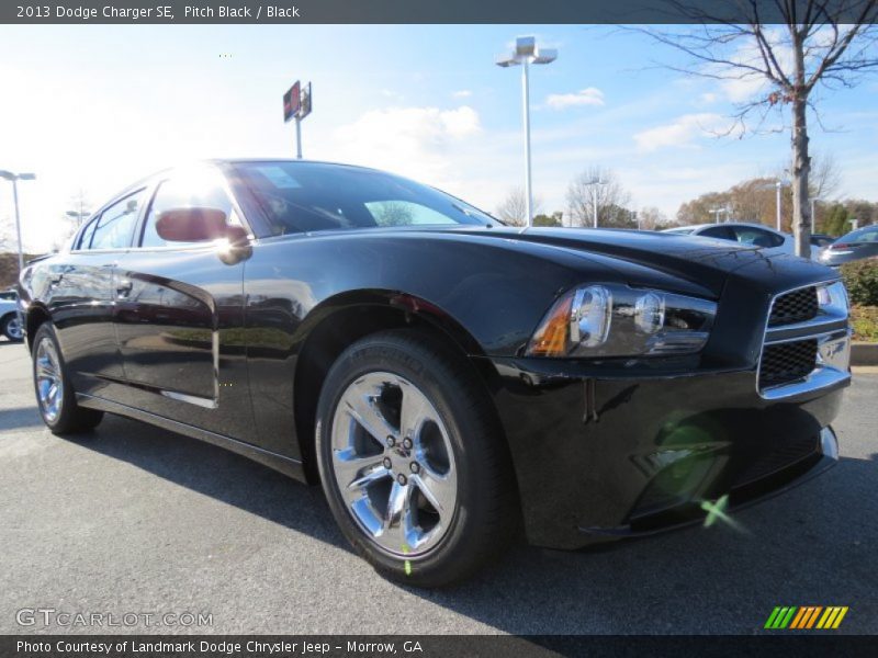 Pitch Black / Black 2013 Dodge Charger SE