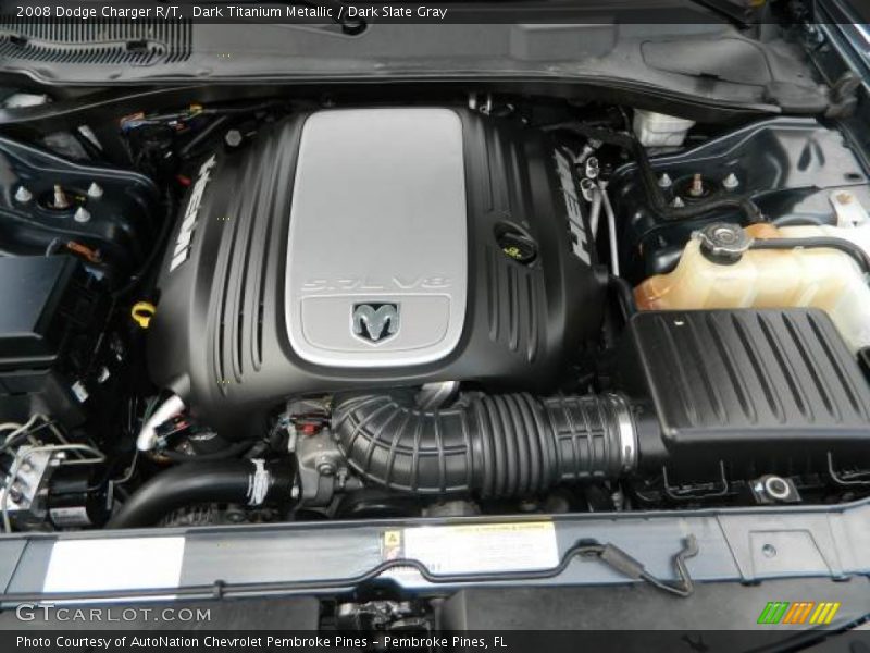 Dark Titanium Metallic / Dark Slate Gray 2008 Dodge Charger R/T